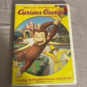 Curious George DVD - 2006 ferrell drew Barrymore adorable exciting hilarious